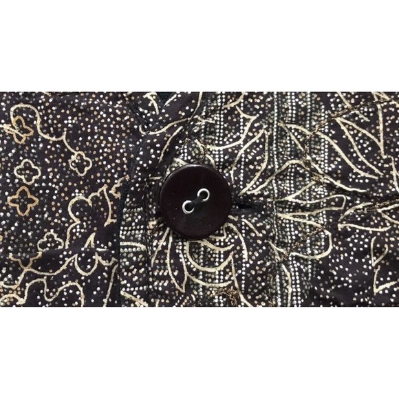 Handmade Reversible Quilted Block Print Jacket Women’s Medium Large M L Black - Picture 11 of 16